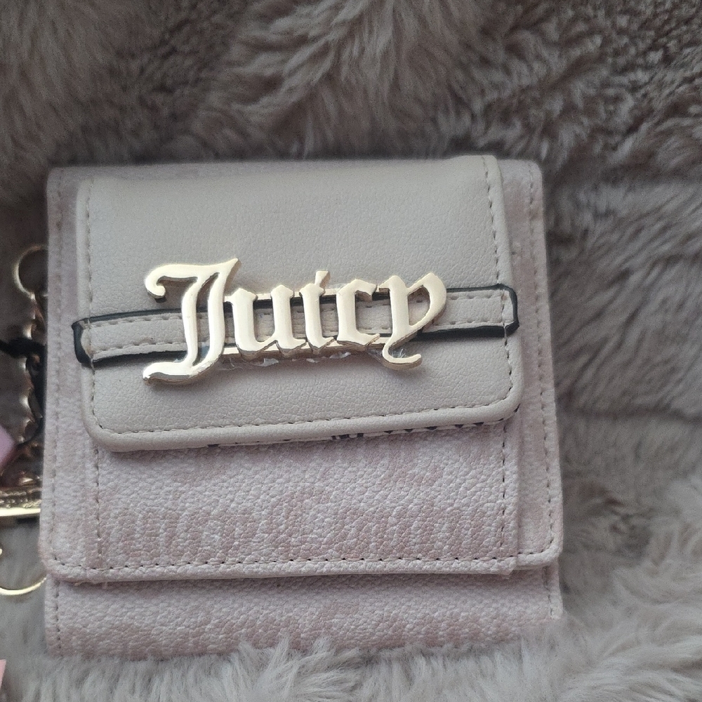 Juicy Couture Cream and Pink Wallet